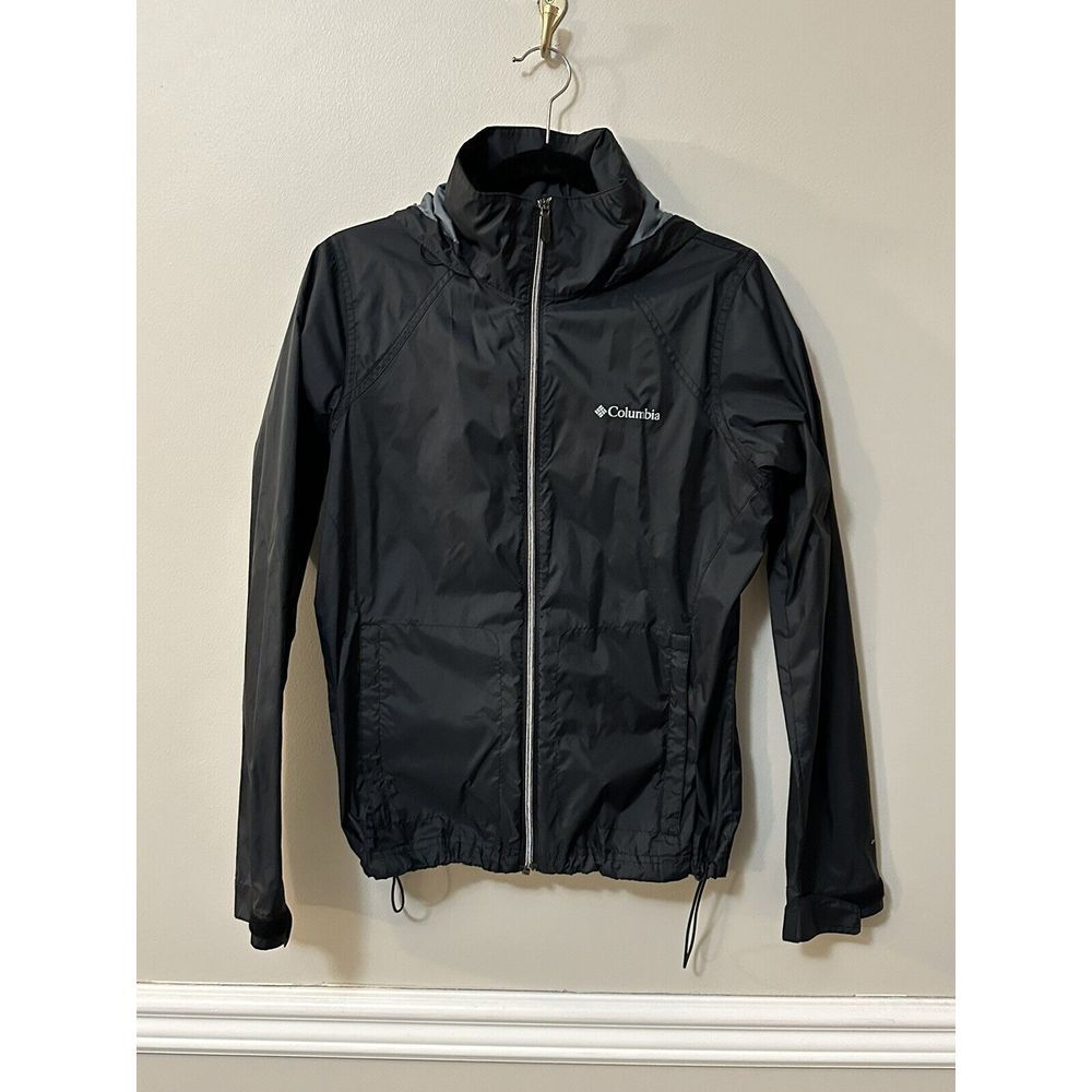 Columbia Black Lightweight Windbreaker Jacket